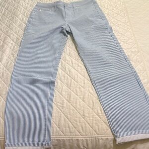 Seven7 Blue and White Striped Denims